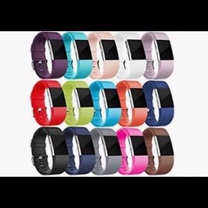 Wepro Replacement Bands for Fitbit Charge 2.